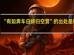 “有如奔车白旆归空营”的出处是哪里