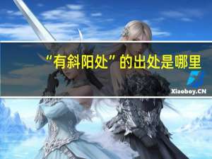 “有斜阳处”的出处是哪里