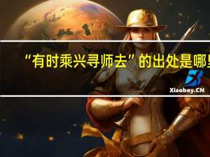 “有时乘兴寻师去”的出处是哪里