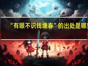 “有眼不识钱塘春”的出处是哪里
