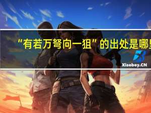“有若万弩向一狙”的出处是哪里
