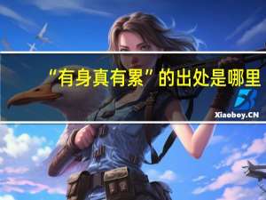 “有身真有累”的出处是哪里