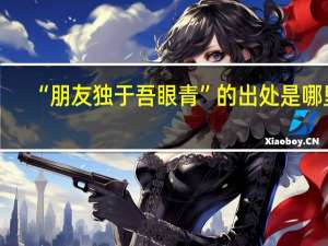 “朋友独于吾眼青”的出处是哪里