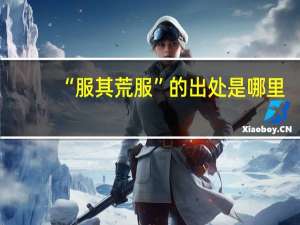“服其荒服”的出处是哪里