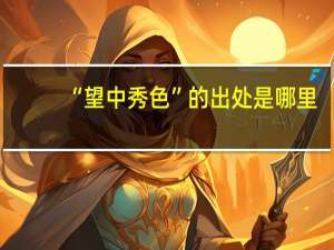 “望中秀色”的出处是哪里