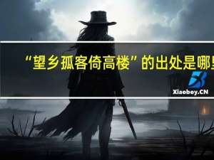 “望乡孤客倚高楼”的出处是哪里