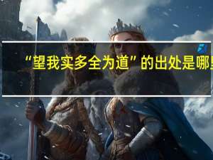 “望我实多全为道”的出处是哪里