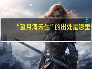 “望月海云生”的出处是哪里
