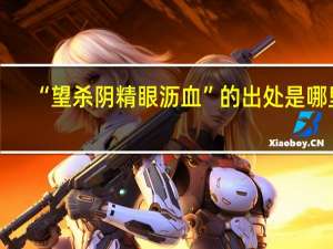 “望杀阴精眼沥血”的出处是哪里