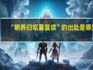 “朝养归呕暮复续”的出处是哪里