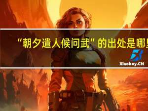 “朝夕遣人候问武”的出处是哪里