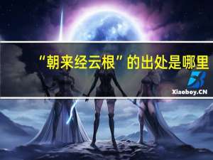 “朝来经云根”的出处是哪里