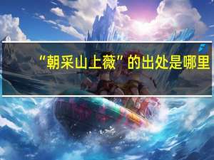“朝采山上薇”的出处是哪里
