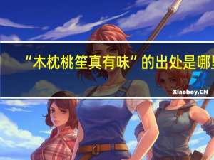 “木枕桃笙真有味”的出处是哪里