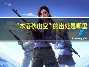 “木落秋山空”的出处是哪里