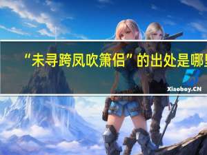 “未寻跨凤吹箫侣”的出处是哪里