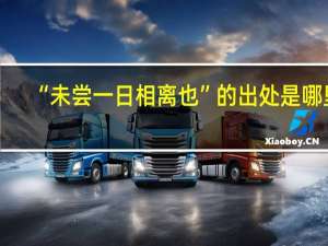 “未尝一日相离也”的出处是哪里