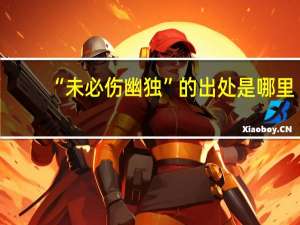 “未必伤幽独”的出处是哪里
