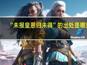 “未报皇恩归未得”的出处是哪里