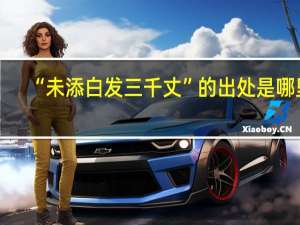 “未添白发三千丈”的出处是哪里