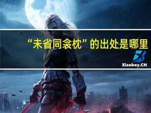 “未省同衾枕”的出处是哪里