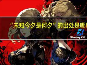 “未知今夕是何夕”的出处是哪里