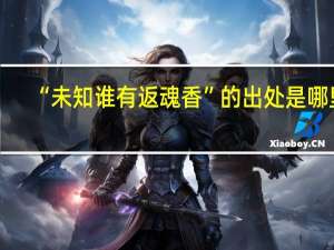 “未知谁有返魂香”的出处是哪里