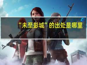 “未至彭城”的出处是哪里