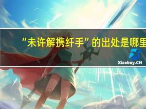 “未许解携纤手”的出处是哪里