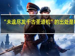 “未遑尽发千古圣道机”的出处是哪里