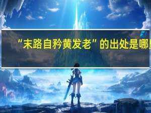 “末路自矜黄发老”的出处是哪里
