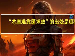 “术庸难靠医求效”的出处是哪里