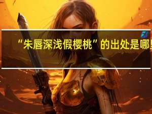 “朱唇深浅假樱桃”的出处是哪里