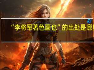 “李将军著色画也”的出处是哪里