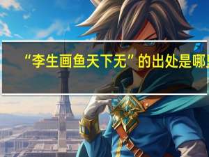 “李生画鱼天下无”的出处是哪里