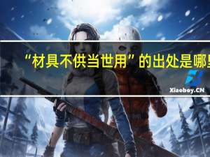 “材具不供当世用”的出处是哪里
