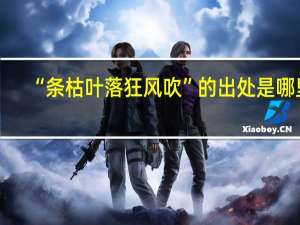“条枯叶落狂风吹”的出处是哪里