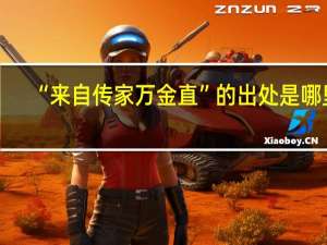 “来自传家万金直”的出处是哪里