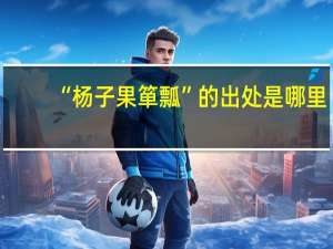 “杨子果箪瓢”的出处是哪里