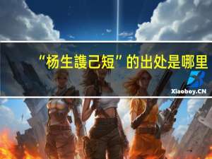 “杨生謢己短”的出处是哪里