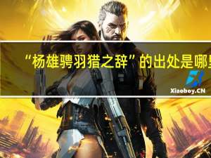 “杨雄骋羽猎之辞”的出处是哪里