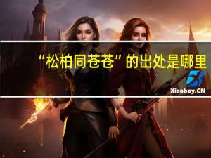 “松柏同苍苍”的出处是哪里