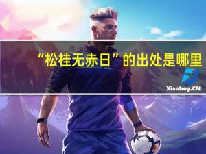 “松桂无赤日”的出处是哪里