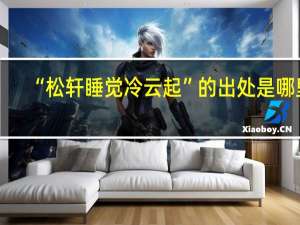 “松轩睡觉冷云起”的出处是哪里