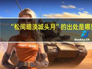 “松间暗淡城头月”的出处是哪里