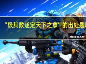 “极其数遂定天下之象”的出处是哪里