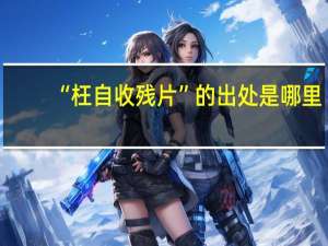 “枉自收残片”的出处是哪里