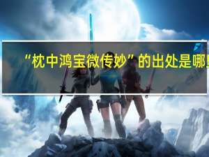 “枕中鸿宝微传妙”的出处是哪里