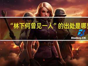 “林下何曾見一人”的出處是哪里