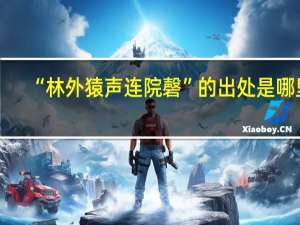 “林外猿声连院磬”的出处是哪里